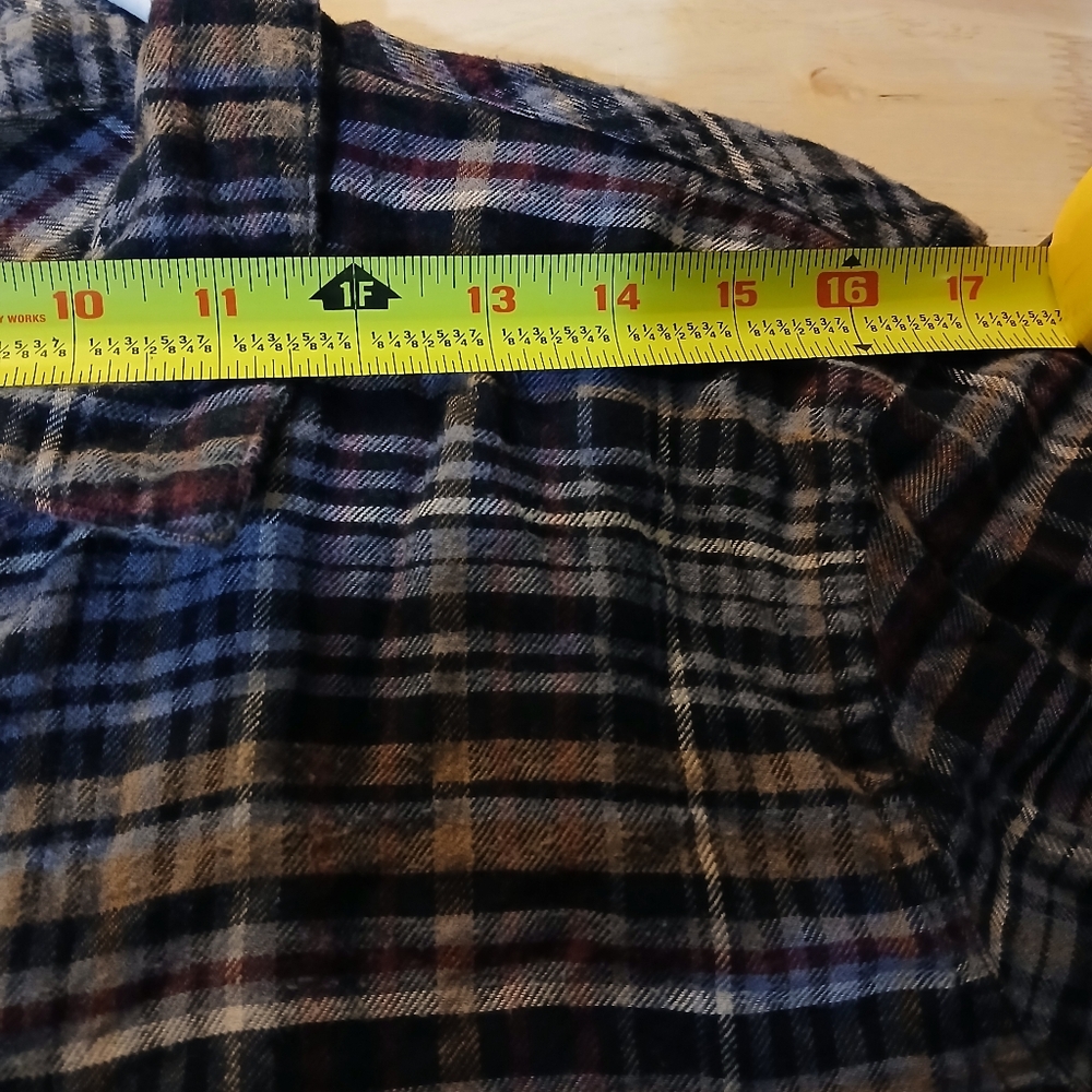 Maurices Woman Casual Plaid Buttondown Shirt - Black, Brown, Burgady XL - Picture 7 of 16